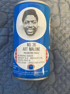 Art Malone Philadelphia Eagles RC Cola Soda Can